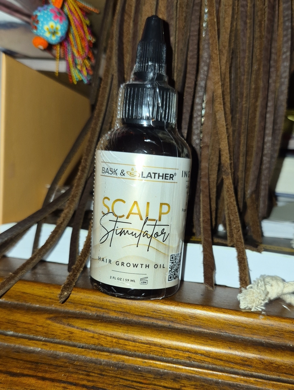 Bask & Lather Scalp Stimulator Hair Growth Oil - New